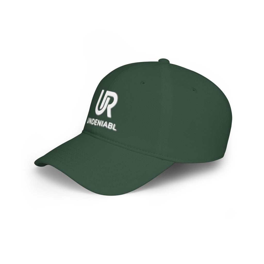 Undeniabl UR Logo Baseball Cap — Low Profile Red Embroidered Hat