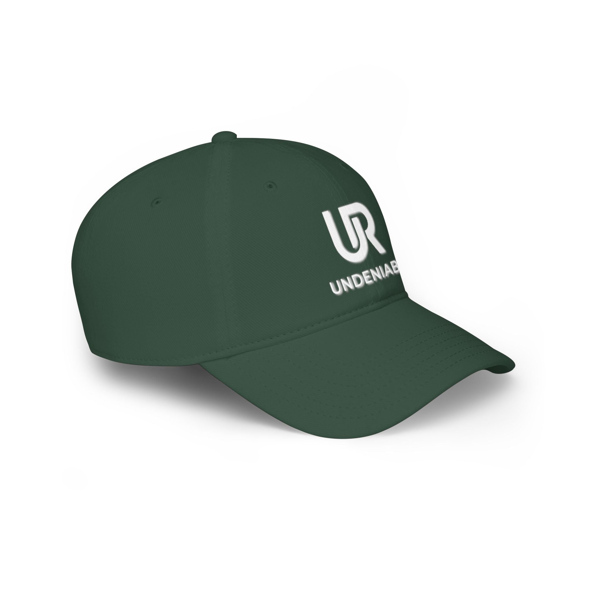 Undeniabl UR Logo Baseball Cap — Low Profile Red Embroidered Hat