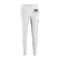 Undeniable White Logo Leggings — Women's Casual AOP Athletic Leggings