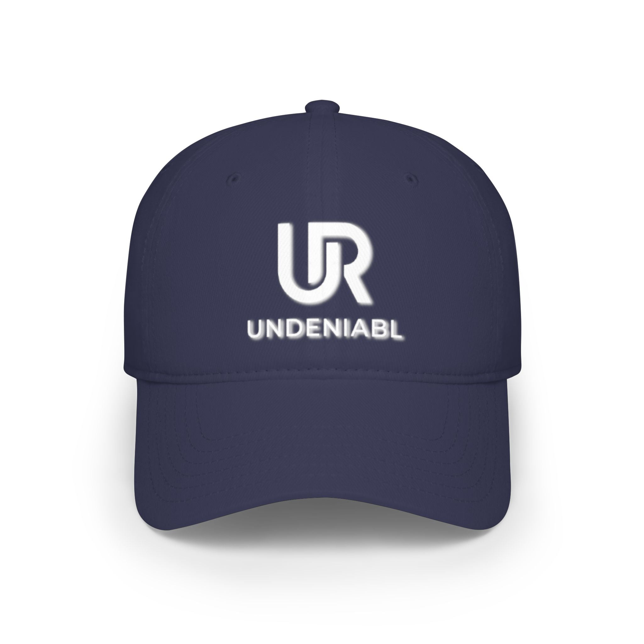 Undeniabl UR Logo Baseball Cap — Low Profile Red Embroidered Hat