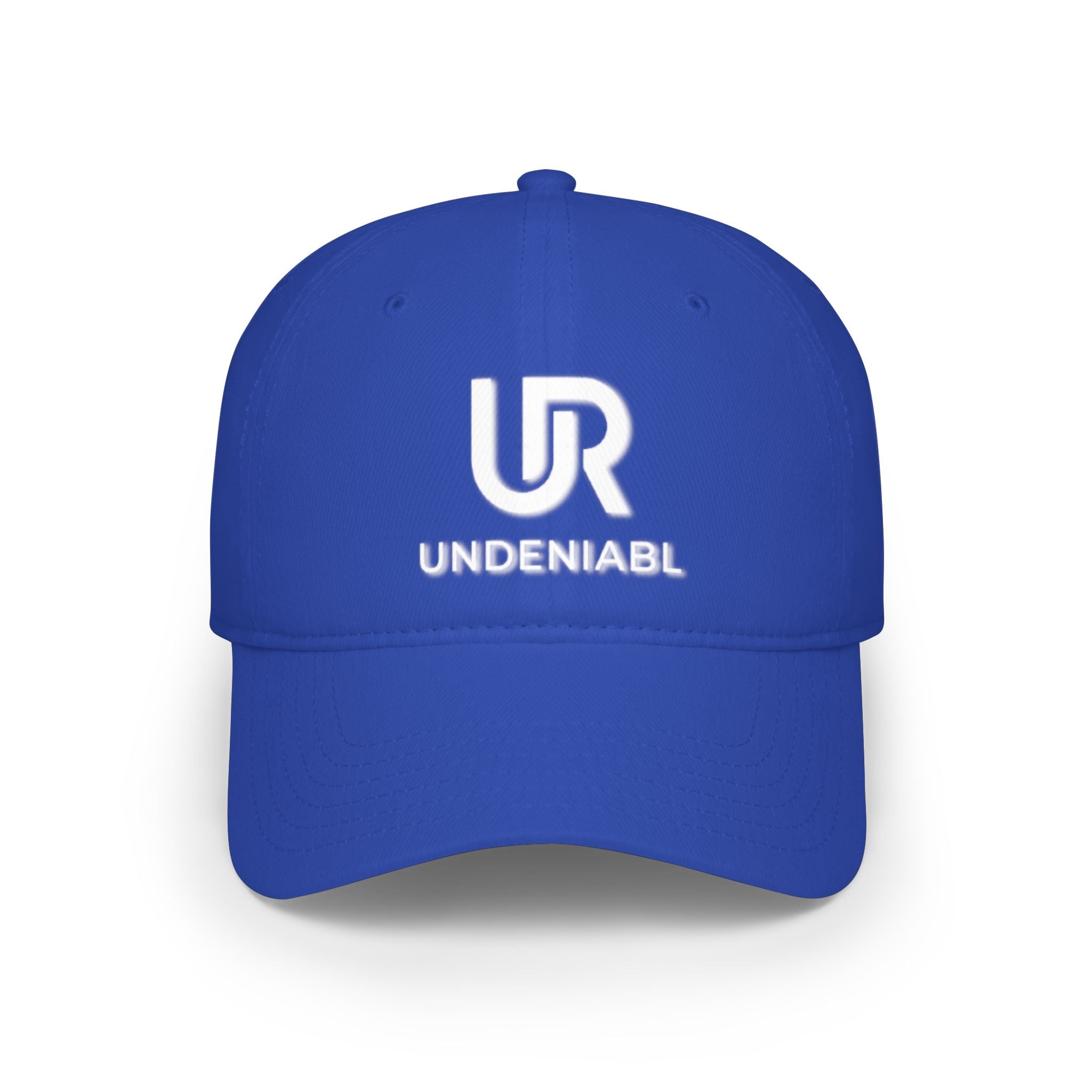 Undeniabl UR Logo Baseball Cap — Low Profile Red Embroidered Hat