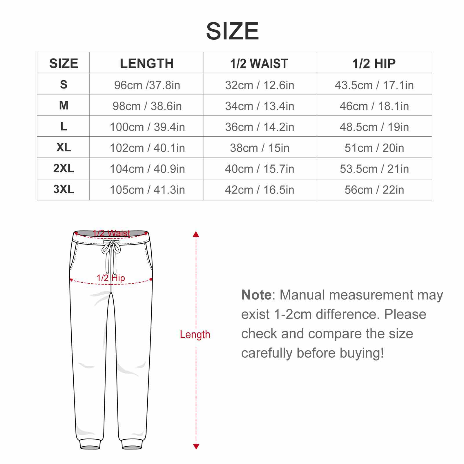 Men's Printed Sweatpants (Front All-Over Printing)
