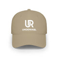 Undeniabl UR Logo Baseball Cap — Low Profile Red Embroidered Hat