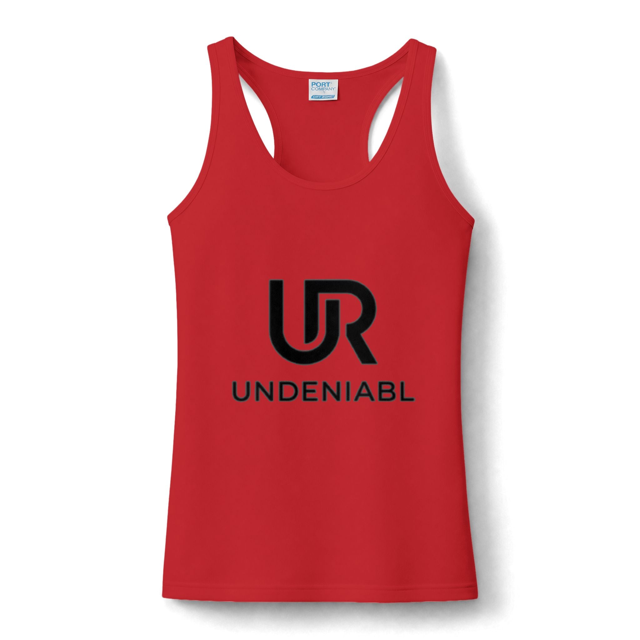 Undeniabl Women's Performance Tank Top — Bold Floral Graphic Racerback Fitness Shirt